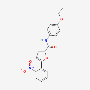 molecular formula C19H16N2O5 B3551511 N-(4-ethoxyphenyl)-5-(2-nitrophenyl)-2-furamide 