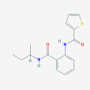 molecular formula C16H18N2O2S B355158 N-{2-[(sec-butylamino)carbonyl]phenyl}-2-thiophenecarboxamide CAS No. 908504-93-8