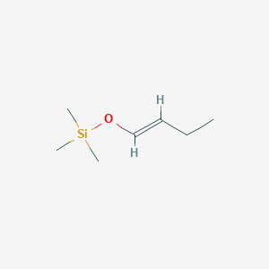 molecular formula C7H16OSi B035520 Silane, ((1E)-1-butenyloxy)trimethyl- CAS No. 19980-23-5