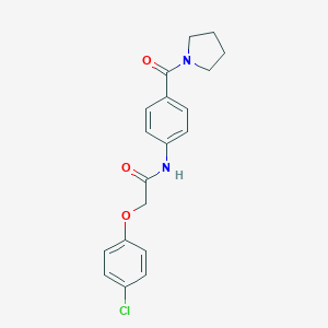 B355223 2-(4-chlorophenoxy)-N-[4-(1-pyrrolidinylcarbonyl)phenyl]acetamide CAS No. 940456-89-3