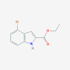 molecular formula C11H10BrNO2 B035526 Ethyl 4-bromo-1H-indole-2-carboxylate CAS No. 103858-52-2