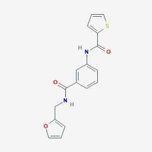 molecular formula C17H14N2O3S B355427 N-(3-{[(2-furylmethyl)amino]carbonyl}phenyl)-2-thiophenecarboxamide CAS No. 930081-21-3