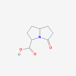 B035543 1H-Pyrrolizine-3-carboxylicacid,hexahydro-5-oxo-(9CI) CAS No. 107294-50-8