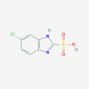 molecular formula C7H5ClN2O3S B355436 5-chloro-1H-benzimidazole-2-sulfonic acid CAS No. 40828-56-6