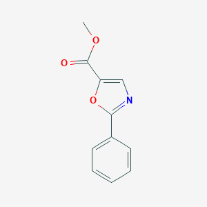molecular formula C11H9NO3 B035544 Methyl 2-phenyloxazole-5-carboxylate CAS No. 106833-83-4