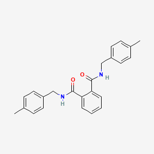molecular formula C24H24N2O2 B3554995 N1N2-BIS[(4-METHYLPHENYL)METHYL]BENZENE-12-DICARBOXAMIDE 