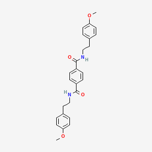 molecular formula C26H28N2O4 B3555129 N1N4-BIS[2-(4-METHOXYPHENYL)ETHYL]BENZENE-14-DICARBOXAMIDE 