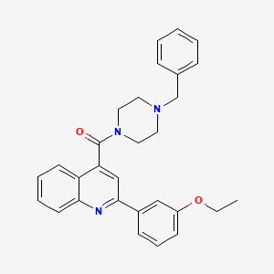molecular formula C29H29N3O2 B3555161 4-(4-BENZYLPIPERAZINE-1-CARBONYL)-2-(3-ETHOXYPHENYL)QUINOLINE 