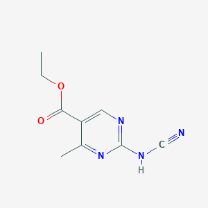 molecular formula C9H10N4O2 B035557 Ethyl 2-(cyanoamino)-4-methylpyrimidine-5-carboxylate CAS No. 102739-40-2