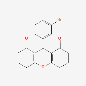 molecular formula C19H17BrO3 B3556019 9-(3-bromophenyl)-3,4,5,6,7,9-hexahydro-2H-xanthene-1,8-dione CAS No. 6074-75-5