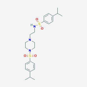 4-isopropyl-N-(2-{4-[(4-isopropylphenyl)sulfonyl]-1-piperazinyl}ethyl)benzenesulfonamide