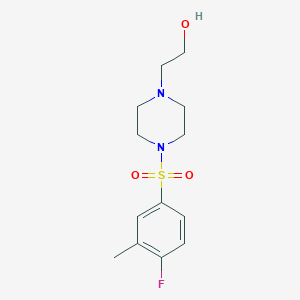 2-(4-((4-Fluoro-3-methylphenyl)sulfonyl)piperazin-1-yl)ethanol
