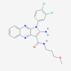 2-amino-1-(3,4-dichlorophenyl)-N-(3-methoxypropyl)-1H-pyrrolo[2,3-b]quinoxaline-3-carboxamide