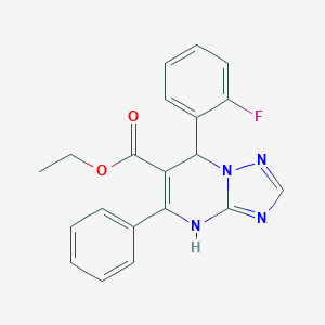 Ethyl 7-(2-fluorophenyl)-5-phenyl-4,7-dihydro[1,2,4]triazolo[1,5-a]pyrimidine-6-carboxylate