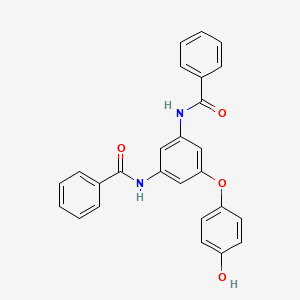 molecular formula C26H20N2O4 B3556577 N~1~-[3-(BENZOYLAMINO)-5-(4-HYDROXYPHENOXY)PHENYL]BENZAMIDE 