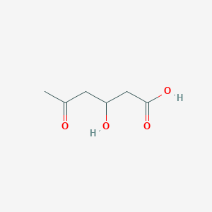 molecular formula C6H10O4 B035566 3-Hydroxy-5-oxohexanoic acid CAS No. 109138-72-9