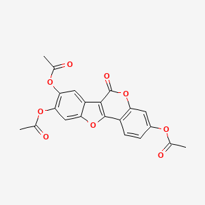molecular formula C21H14O9 B3556706 7,11,12-Triacetoxycoumestan CAS No. 2074-56-8