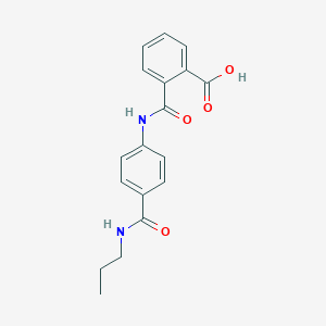 B355728 2-({4-[(Propylamino)carbonyl]anilino}carbonyl)-benzoic acid CAS No. 940494-06-4