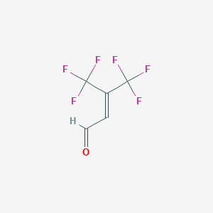 4,4,4-Trifluoro-3-(trifluoromethyl)but-2-enal