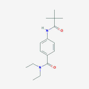 4-[(2,2-dimethylpropanoyl)amino]-N,N-diethylbenzamide