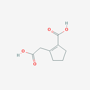 2-(Carboxymethyl)cyclopent-1-ene-1-carboxylic acid