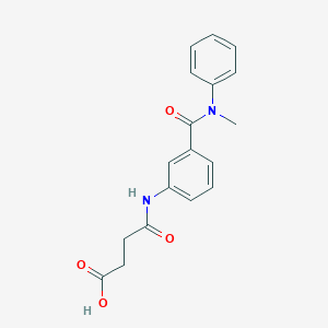 molecular formula C18H18N2O4 B355827 4-{3-[(Methylanilino)carbonyl]anilino}-4-oxobutanoic acid CAS No. 941466-07-5
