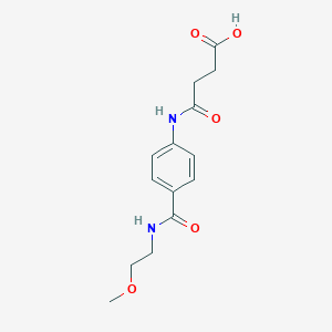 4-(4-{[(2-Methoxyethyl)amino]carbonyl}anilino)-4-oxobutanoic acid