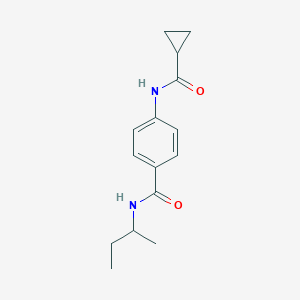 N-(sec-butyl)-4-[(cyclopropylcarbonyl)amino]benzamide
