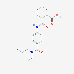 2-({4-[(Dipropylamino)carbonyl]anilino}carbonyl)-cyclohexanecarboxylic acid