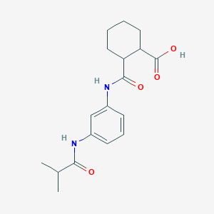 molecular formula C18H24N2O4 B355901 2-{[3-(Isobutyrylamino)anilino]-carbonyl}cyclohexanecarboxylic acid CAS No. 925610-26-0