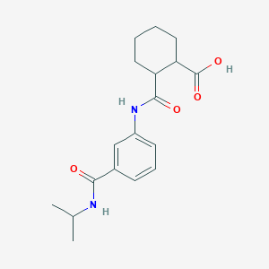 B355904 2-({3-[(Isopropylamino)carbonyl]anilino}carbonyl)-cyclohexanecarboxylic acid CAS No. 940495-04-5