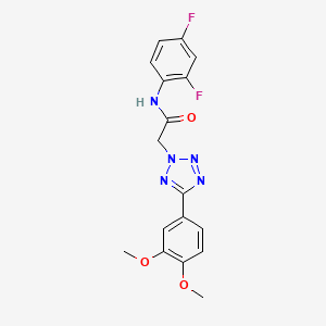molecular formula C17H15F2N5O3 B3562925 N-(2,4-difluorophenyl)-2-[5-(3,4-dimethoxyphenyl)-2H-tetrazol-2-yl]acetamide 