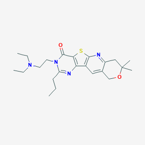 B356319 3-[2-(diethylamino)ethyl]-8,8-dimethyl-2-propyl-7,10-dihydro-8H-pyrano[3'',4'':5',6']pyrido[3',2':4,5]thieno[3,2-d]pyrimidin-4(3H)-one CAS No. 848928-64-3