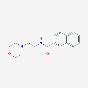 molecular formula C17H20N2O2 B3563560 N-[2-(morpholin-4-yl)ethyl]naphthalene-2-carboxamide 