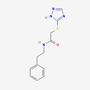 molecular formula C12H14N4OS B3563694 N-(2-phenylethyl)-2-(1H-1,2,4-triazol-3-ylthio)acetamide 