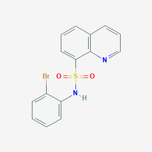 molecular formula C15H11BrN2O2S B3563766 N-(2-bromophenyl)quinoline-8-sulfonamide 