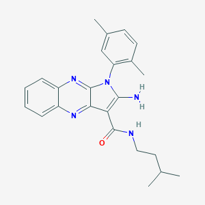 2-amino-1-(2,5-dimethylphenyl)-N-isopentyl-1H-pyrrolo[2,3-b]quinoxaline-3-carboxamide