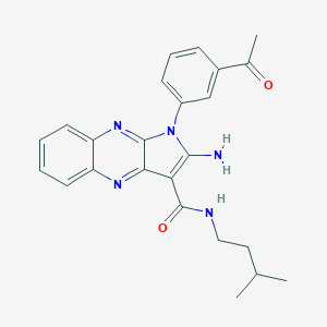1-(3-acetylphenyl)-2-amino-N-isopentyl-1H-pyrrolo[2,3-b]quinoxaline-3-carboxamide