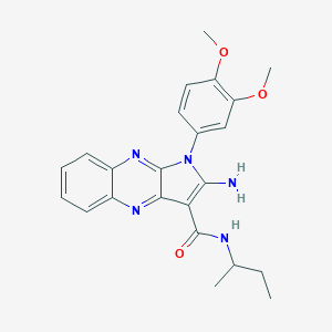 2-amino-N-(sec-butyl)-1-(3,4-dimethoxyphenyl)-1H-pyrrolo[2,3-b]quinoxaline-3-carboxamide