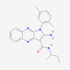 2-amino-N-(sec-butyl)-1-(2,5-dimethylphenyl)-1H-pyrrolo[2,3-b]quinoxaline-3-carboxamide