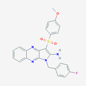 1-(4-fluorobenzyl)-3-[(4-methoxyphenyl)sulfonyl]-1H-pyrrolo[2,3-b]quinoxalin-2-ylamine