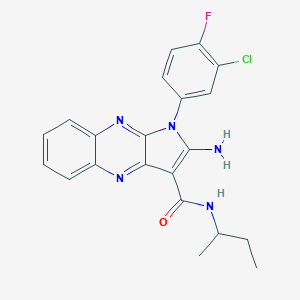 2-amino-N-(sec-butyl)-1-(3-chloro-4-fluorophenyl)-1H-pyrrolo[2,3-b]quinoxaline-3-carboxamide