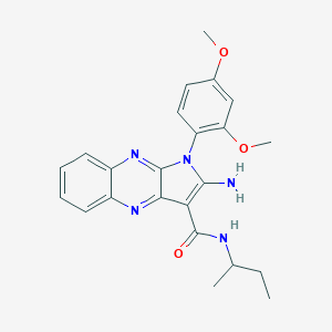 2-amino-N-(sec-butyl)-1-(2,4-dimethoxyphenyl)-1H-pyrrolo[2,3-b]quinoxaline-3-carboxamide