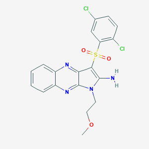 3-[(2,5-dichlorophenyl)sulfonyl]-1-(2-methoxyethyl)-1H-pyrrolo[2,3-b]quinoxalin-2-ylamine