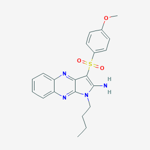 1-butyl-3-[(4-methoxyphenyl)sulfonyl]-1H-pyrrolo[2,3-b]quinoxalin-2-ylamine