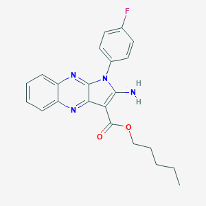 molecular formula C22H21FN4O2 B356411 pentyl 2-amino-1-(4-fluorophenyl)-1H-pyrrolo[2,3-b]quinoxaline-3-carboxylate CAS No. 848690-24-4