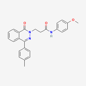 molecular formula C25H23N3O3 B3564123 N-(4-METHOXYPHENYL)-3-[4-(4-METHYLPHENYL)-1-OXO-1,2-DIHYDROPHTHALAZIN-2-YL]PROPANAMIDE 