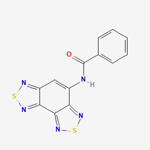 molecular formula C13H7N5OS2 B3564152 N-([1,2,5]thiadiazolo[3,4-e][2,1,3]benzothiadiazol-4-yl)benzamide 