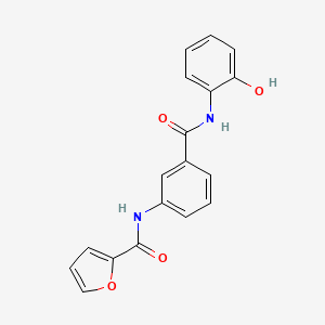 molecular formula C18H14N2O4 B3564167 N-(3-{[(2-hydroxyphenyl)amino]carbonyl}phenyl)-2-furamide 