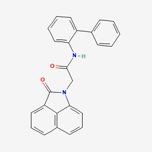 molecular formula C25H18N2O2 B3564352 N-(biphenyl-2-yl)-2-(2-oxobenzo[cd]indol-1(2H)-yl)acetamide 
